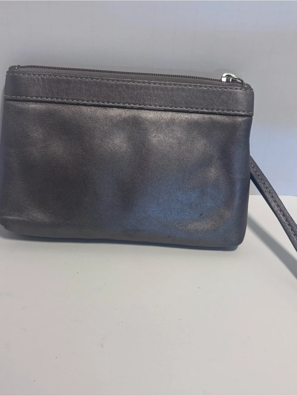 Coach compact leather
